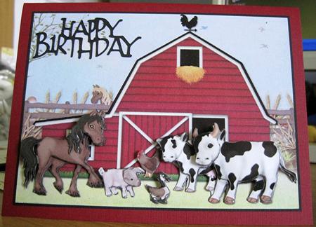 Farm Fun Decoupage by Marion Evans