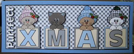 Purrfect Xmas Large Dl 2 by Marion Evans