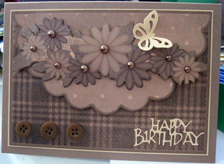 Taupe Florals by Marion Evans