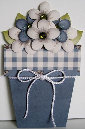 Country Charm 1 - Flowerpot Card by Marion Evans