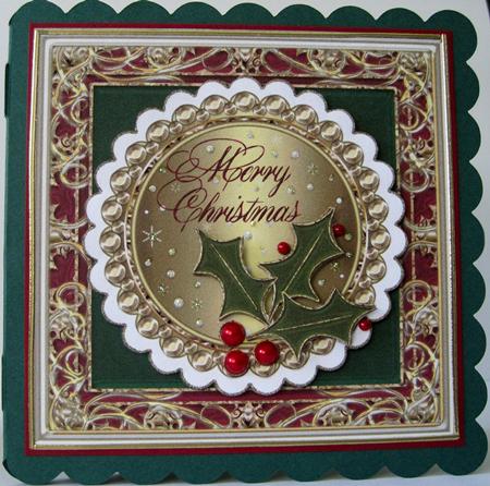 Merry Christmas Topper with Rich Border 9 by Marion Evans