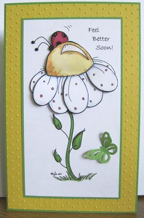 Crafty Bob's Sassy Cheryl Single: Ladybug Flower by Marion Evans