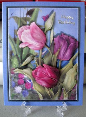 Female Birthday Card or Special Occasion by Marion Evans