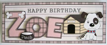Patch the Dog Zoe Large Dl by Marion Evans