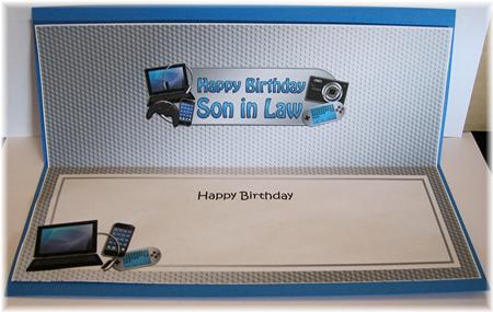 Birthday Son in Law Gadgets & Gizmos Large Dl Insert by Marion Evans