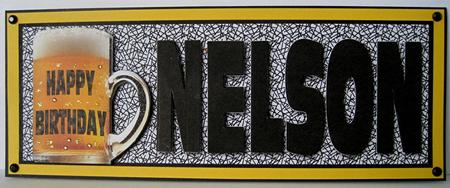 Happy Birthday Nelson Large Dl by Marion Evans