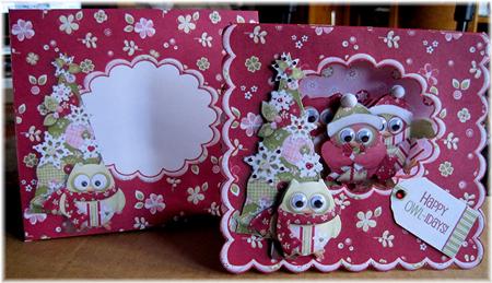 Hootie Owl Christmas Tent Card Kit by Marion Evans