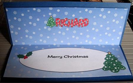 Christmas Tree Richard Large Dl Insert by Marion Evans
