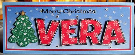 Christmas Tree Vera Large Dl by Marion Evans