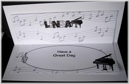 Piano Theme Linda Large Dl Insert by Marion Evans