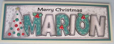 Buttons Christmas Trees Ii Marion Large Dl by Marion Evans