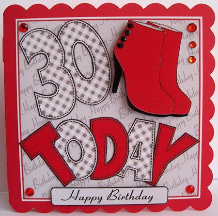 'any Age' with Red Ankle Boots Card Kit by Marion Evans