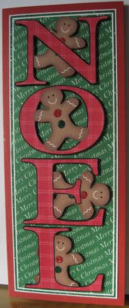 Noel Large Dl Card by Marion Evans