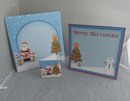 3D Animated Sleeps Till Santa Christmas Tree Countdown Card Kit - Santa by Marion Harding