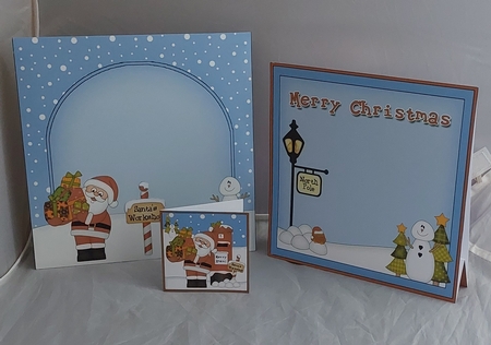 3D Animated Sleeps Till Santa Christmas Postbox Countdown Card Kit - Santa has an Xmas Stocking by Marion Harding