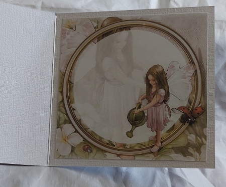 Forest Fairy Evie Light Pink 7x7 Insert by Marion Harding