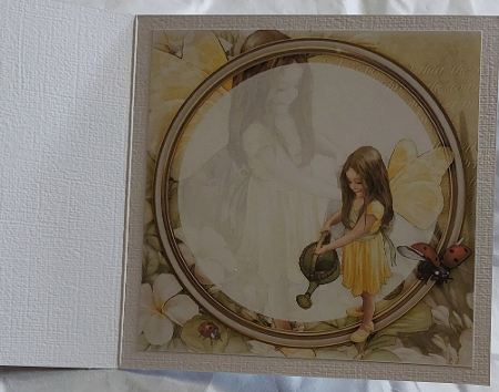 Forest Fairy Evie Yellow 7x7 Insert by Marion Harding