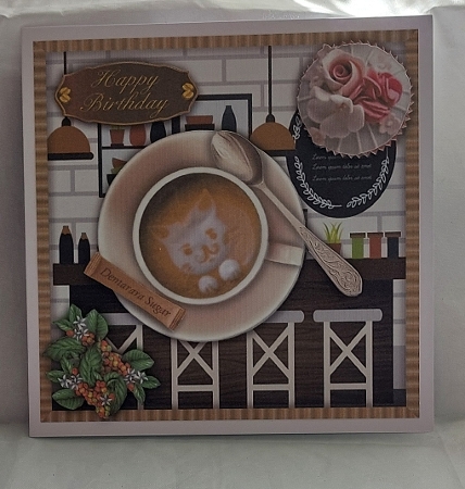 A Nice cup of Coffee - Cat by Marion Harding