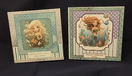 Water Colour papers 8   Mermaid  by Marion Harding