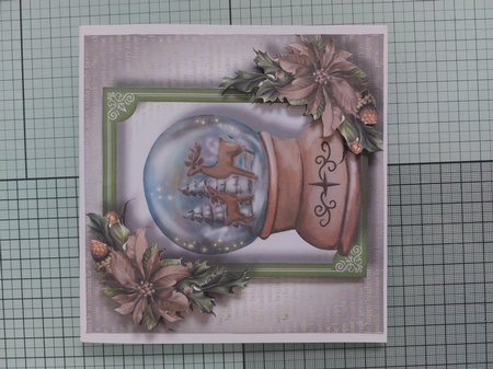 Watercolour Snowglobe - Deer In The Woods by Marion Harding