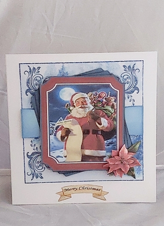 Santa 7 x 7 Card by Marion Harding