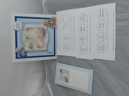 Baby Boy Nursery #2 (7x7 inch square card kit) by Marion Harding