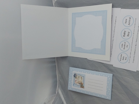 Baby Boy Nursery #2 (7x7 inch square card kit) by Marion Harding