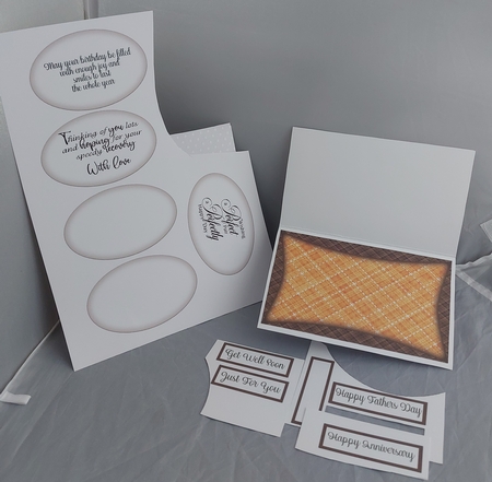 Books & Candles All Occasions 7 x 7 Shaped Card by Marion Harding