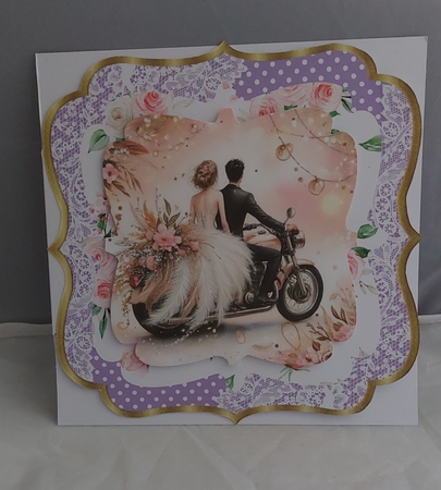 Floral Wedding Day Backing Paper 1 by Marion Harding