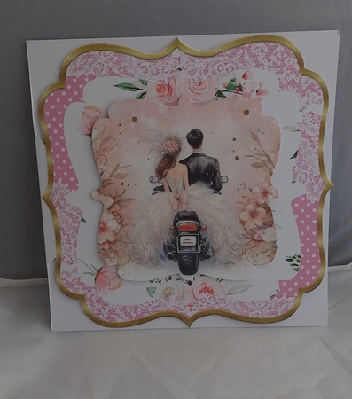Floral Wedding Day Backing Paper 1 by Marion Harding