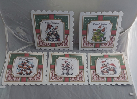 Christmas Squad Animals Kit-4 by Marion Harding