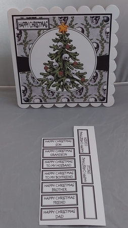 GOTHIC SKULL CHRISTMAS TREE by Marion Harding