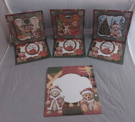 Christmas Teddy Bear Mini Easel Kit #2 by Marion Harding