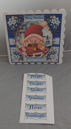 Christmas gnome card front 5 by Marion Harding