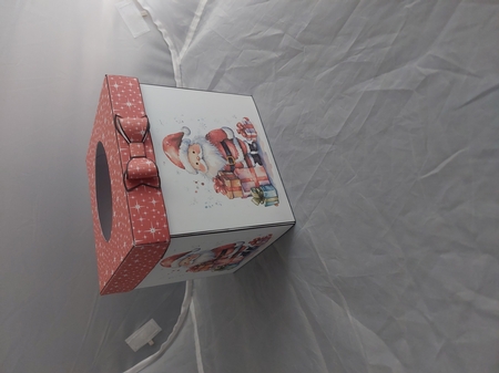 Tissue box cover Santa with gifts by Marion Harding