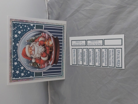 SANTA IN A SNOWGLOBE by Marion Harding