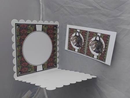 GOTHIC CHRISTMAS SKULL MUG INSERT by Marion Harding