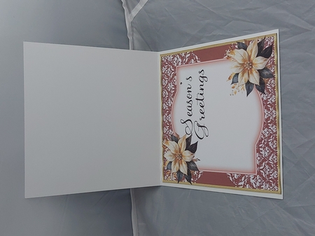 Christmas Chocolate and Cookies Seasons Greetings Insert by Marion Harding