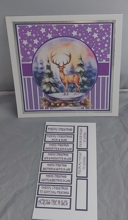 DEER IN SNOWGLOBE 1 by Marion Harding
