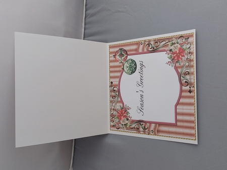 Cozy Christmas Seasons Greetings Insert by Marion Harding