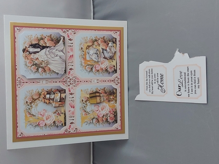 LOVE Wedding card front 1 by Marion Harding