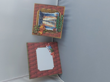 Christmas Window 3 - Tent Card by Marion Harding