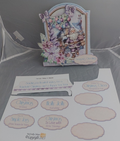 Spreading Christmas Cheer 1 1 XL Shaped Card Kit by Marion Harding