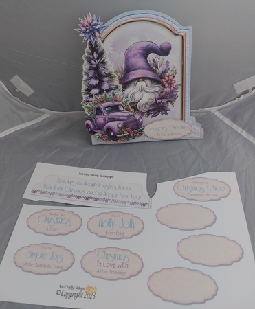 Spreading Christmas Cheer 11 1 XL Shaped Card Kit by Marion Harding