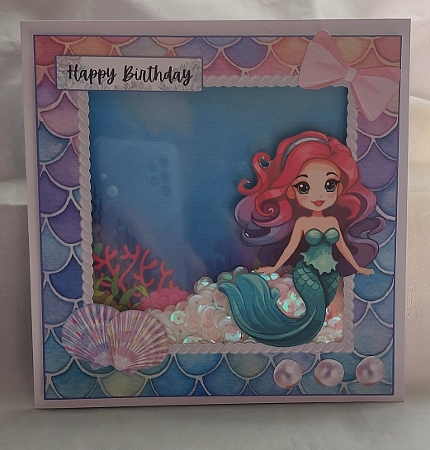 Mermaid Shaker Card Mini Kit by Marion Harding