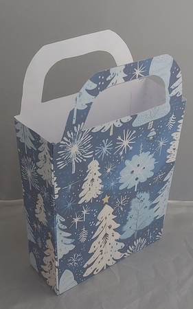 Blue Christmas gift bag 9 by Marion Harding