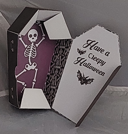 Halloween Coffin Treat Box 2 by Marion Harding
