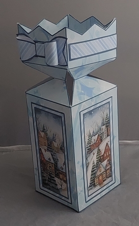Cracker box Winter Village by Marion Harding