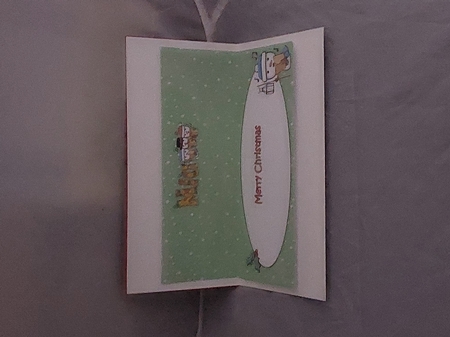 Jolly Snowmen Christmas Carolling MIA large dl insert by Marion Harding