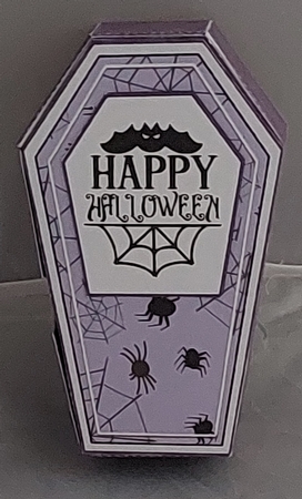 Halloween Vampire Coffin Treat Box by Marion Harding